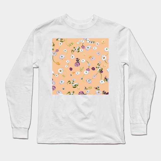 Daisy flower 4 Long Sleeve T-Shirt by B&K